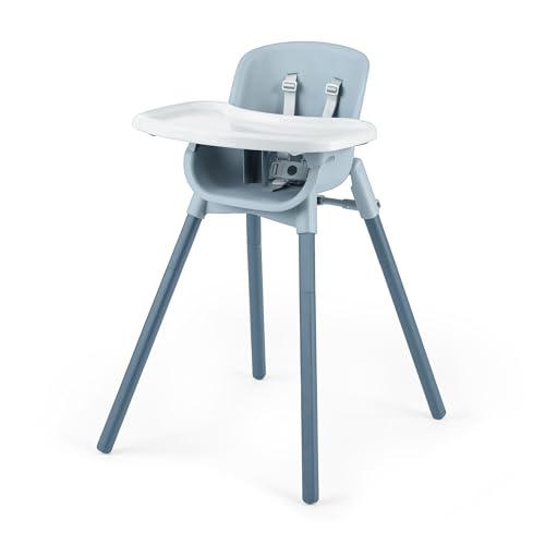 Chicco Zest 4-in-1 Folding High Chair, Feeding Chair, Toddler Chair and Youth Stool, Multi-Use Easy Clean High Chair | Capri/Blue