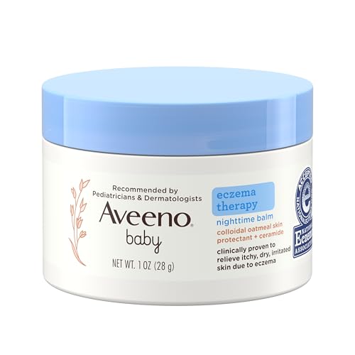 Aveeno Baby Eczema Therapy Nighttime Balm with Colloidal Oatmeal, Travel Size, 1 oz