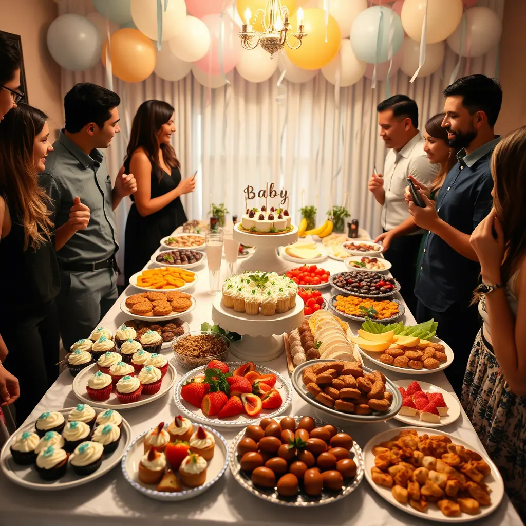 best foods for baby shower